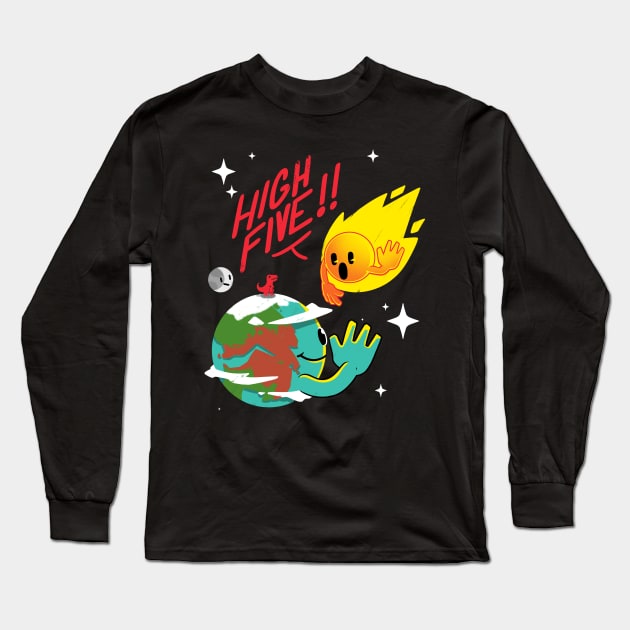 High Five! Long Sleeve T-Shirt by TheTeenosaur